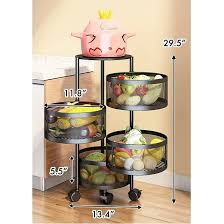 360° Luxury Rotating Storage Rack | Premium Metal Organizer for Modern Homes