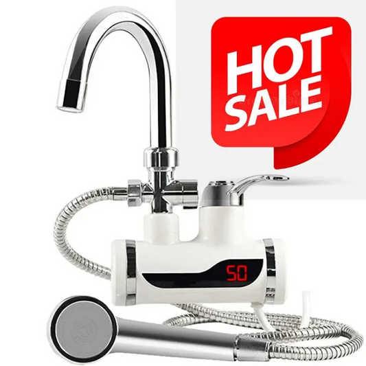 Instant Hot Water Faucet with Shower | 3000W Fast Heating Tap for Kitchen & Bathroom