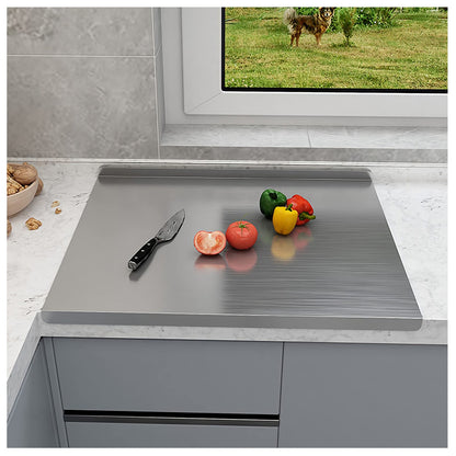 Premium Stainless Steel Cutting Board | Anti-Bacterial, Knife-Friendly, Durable Kitchen Surface