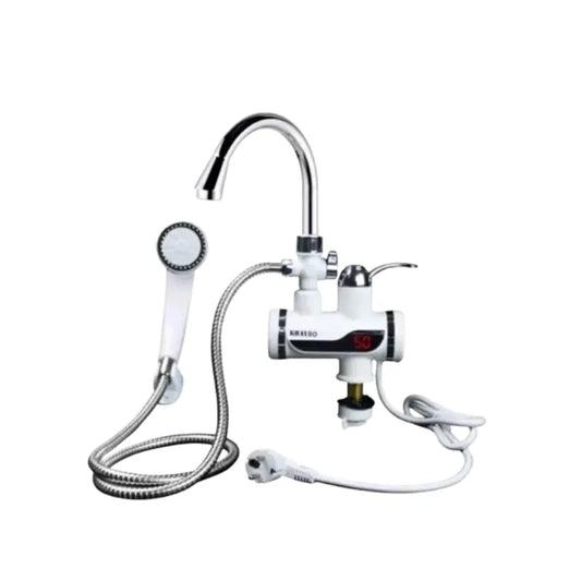 Instant Hot Water Faucet with Shower | 3000W Fast Heating Tap for Kitchen & Bathroom