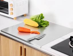 Premium Stainless Steel Cutting Board | Anti-Bacterial, Knife-Friendly, Durable Kitchen Surface