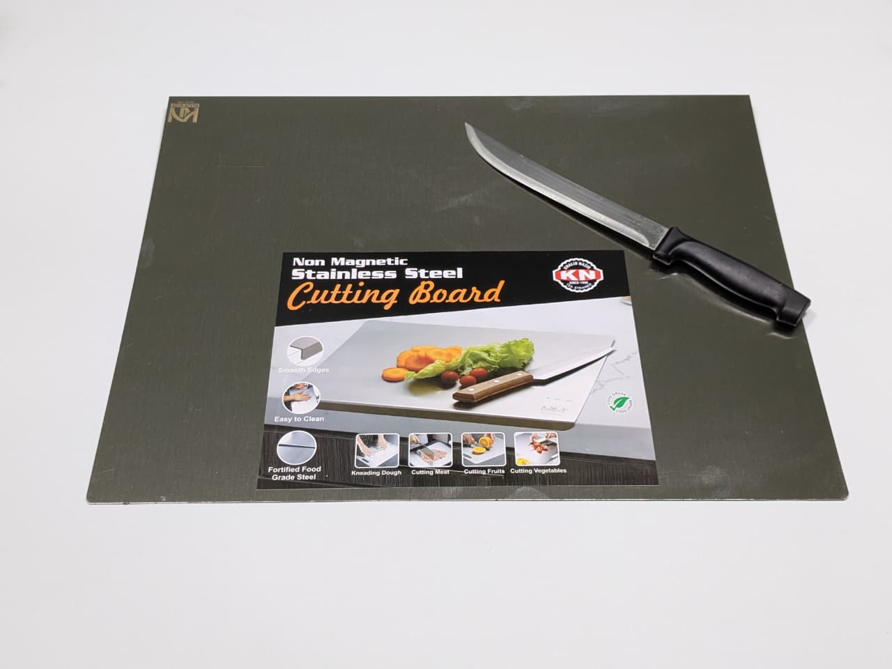 Premium Stainless Steel Cutting Board | Anti-Bacterial, Knife-Friendly, Durable Kitchen Surface